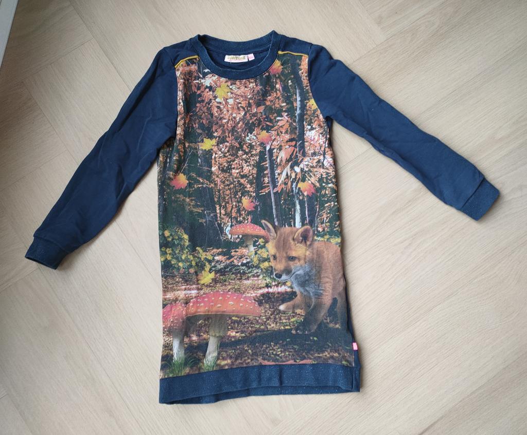 Jurkje natuurprint Someone - maat 128, Kinderen en Baby's, Kinderkleding | Maat 128, Zo goed als nieuw, Meisje, Jurk of Rok, Ophalen of Verzenden