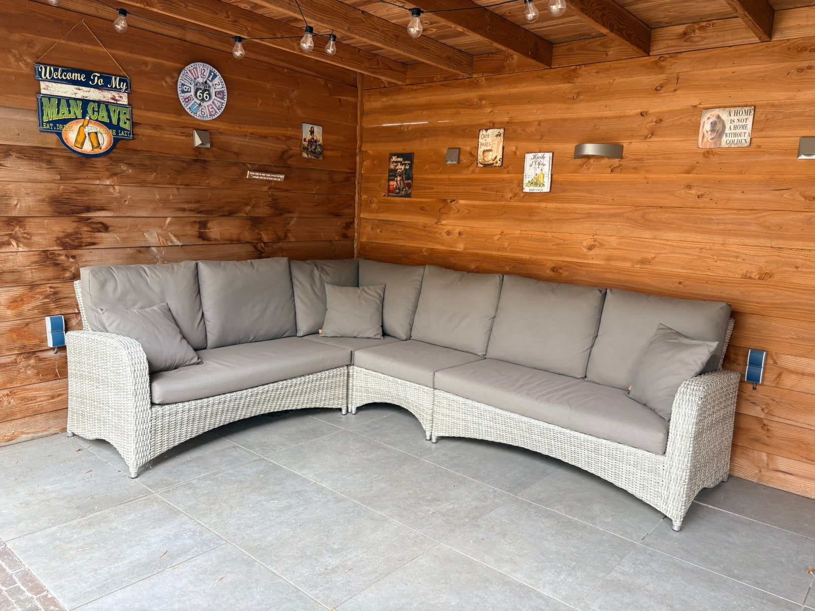 Loungeset incl. Sierkussens, Ophalen, Gebruikt, 6 zitplaatsen, Loungeset