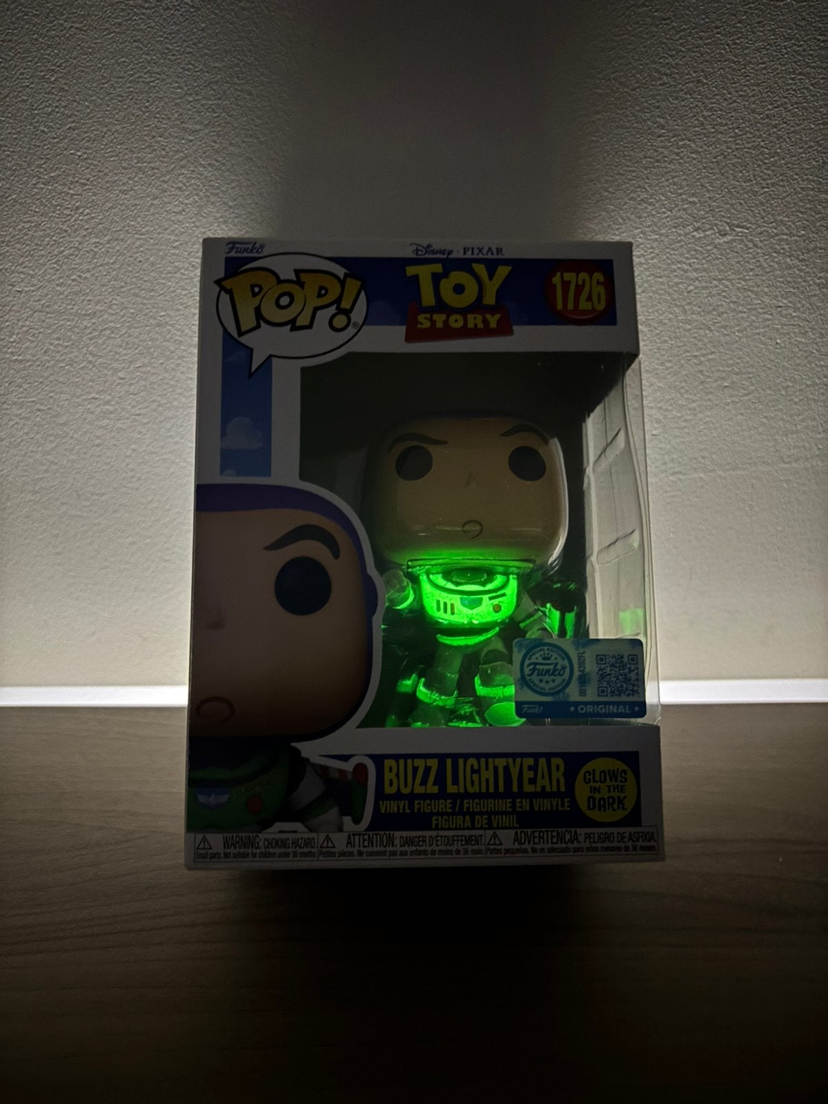 Funko Pop! Disney Pixar Toy Story Buzz Lightyear #1726 GITD, Verzamelen, Disney, Funko Europe, Beeldje of Figuurtje, Overige figuren