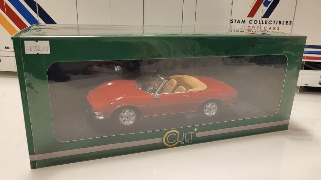 Cult Scale Models Fiat Dino Spider Red - 1966, Overige merken, Auto, Ophalen of Verzenden, Zo goed als nieuw