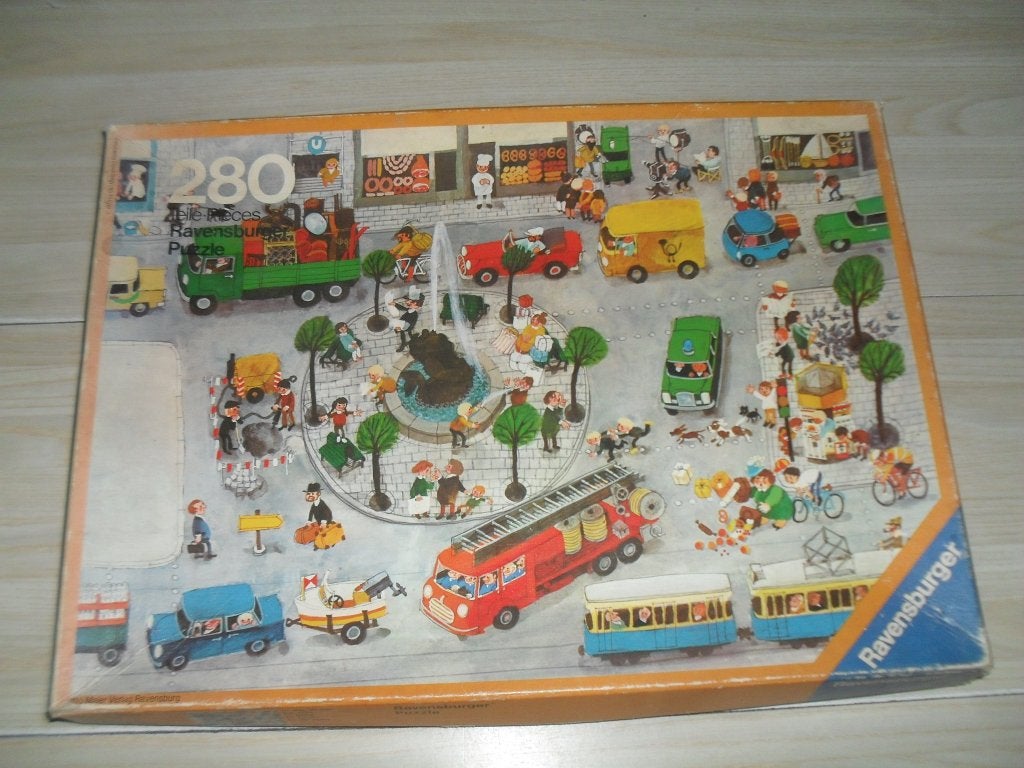 In de stad puzzle 280 stukjes, Ophalen, Minder dan 500 stukjes, Gebruikt, Legpuzzel
