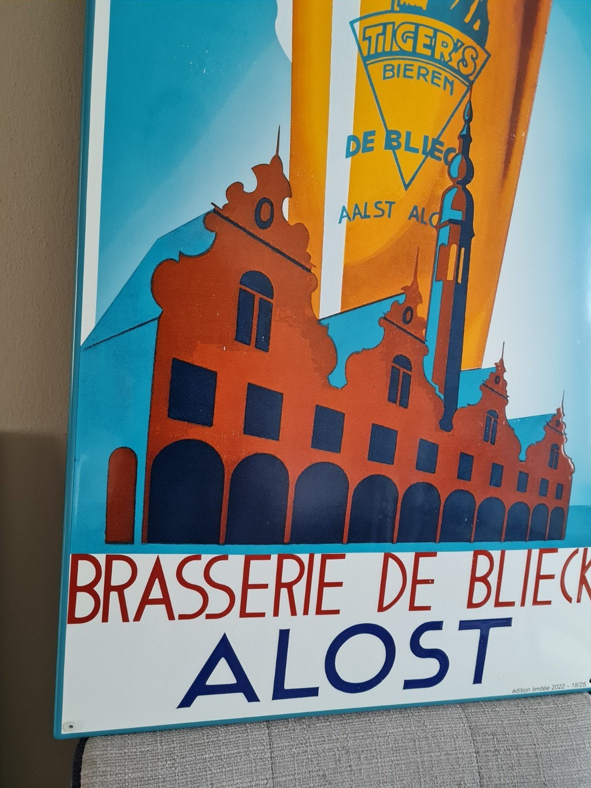 twee Belgische bier emaille borden, Ophalen of Verzenden