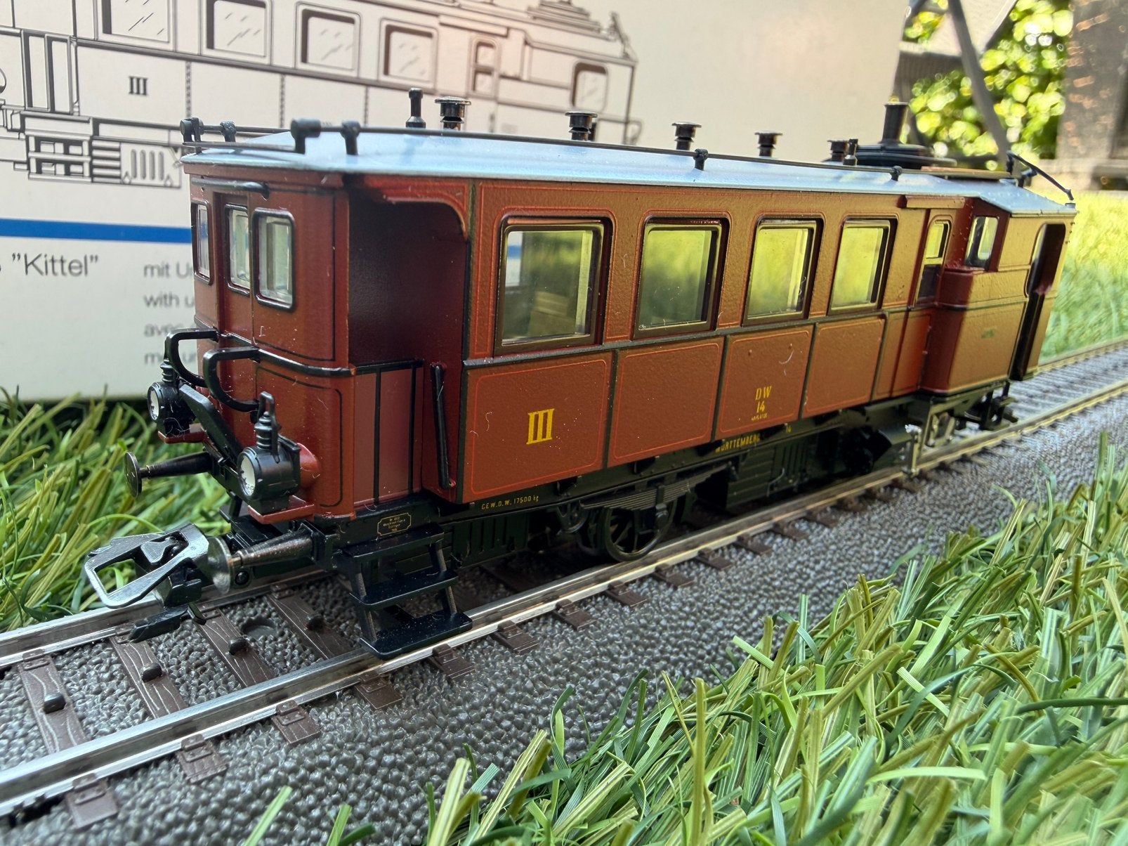 Märklin 3425 H0 Stoomrijtuig "Kittel" Van de K.W.St.E., Wisselstroom, Locomotief, Ophalen of Verzenden, Zo goed als nieuw