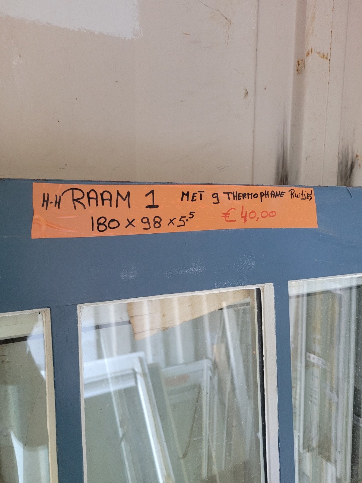 Kozijn met raam + Ramen, Raamkozijn, Minder dan 75 cm, Hout, Ophalen