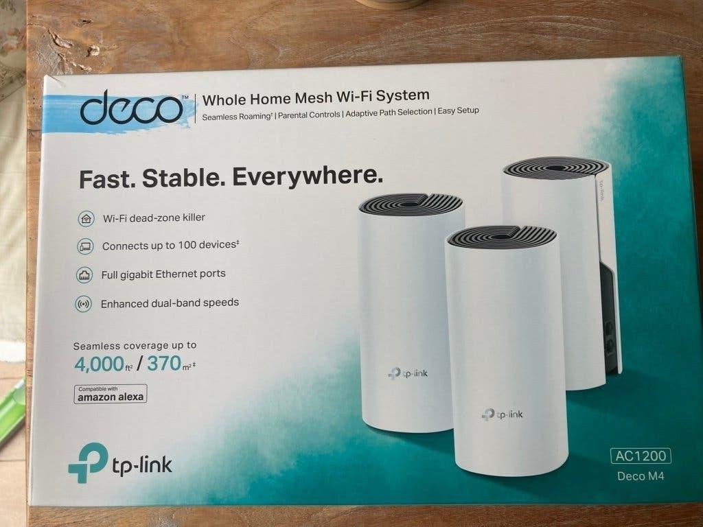 TP link deco M4 AS1200 wifi repeater set 3 stuks, Ophalen of Verzenden, Nieuw, TPLink