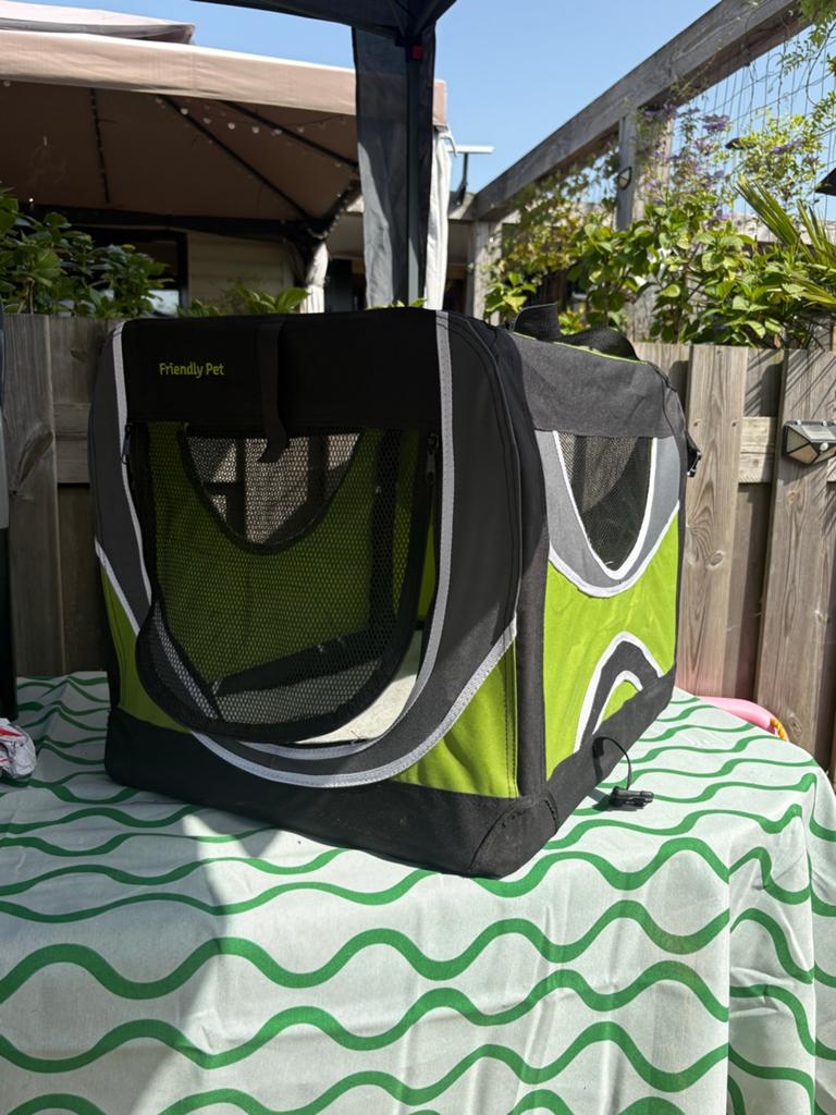 Opvouwbare bench friendly pet maat 60x40x40, Dieren en Toebehoren, Ophalen, Zo goed als nieuw