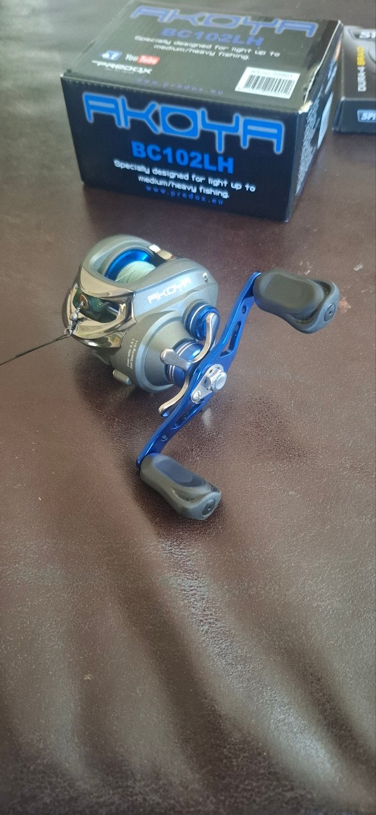 Predox Akoya BC102LH Baitcaster met Spiderwire Dura-4 Braid, Watersport en Boten, Ophalen of Verzenden, Nieuw, Molen