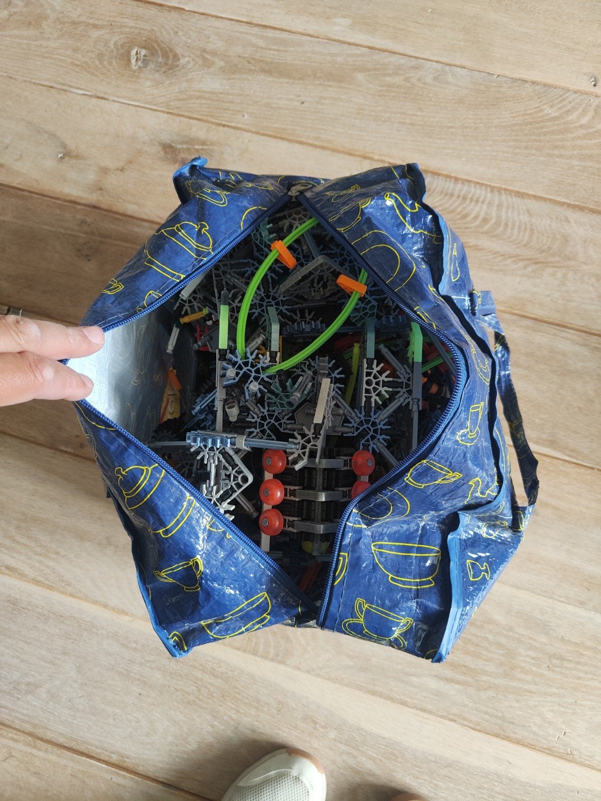 Grote zak K'nex bouwblokken, Kinderen en Baby's, Speelgoed | Bouwstenen, Ophalen, Gebruikt, K'nex