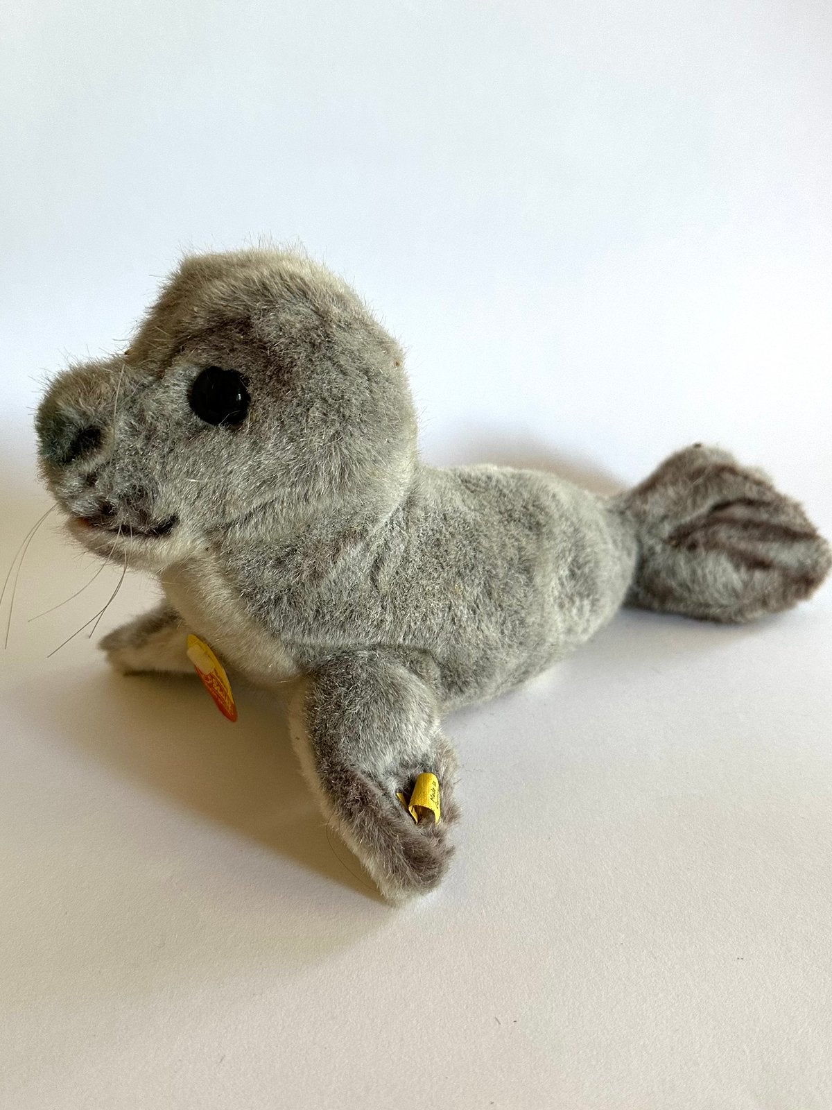 Vintage Steiff zeehond Robby Baby - Compleet (1178/14), Verzenden, Gebruikt