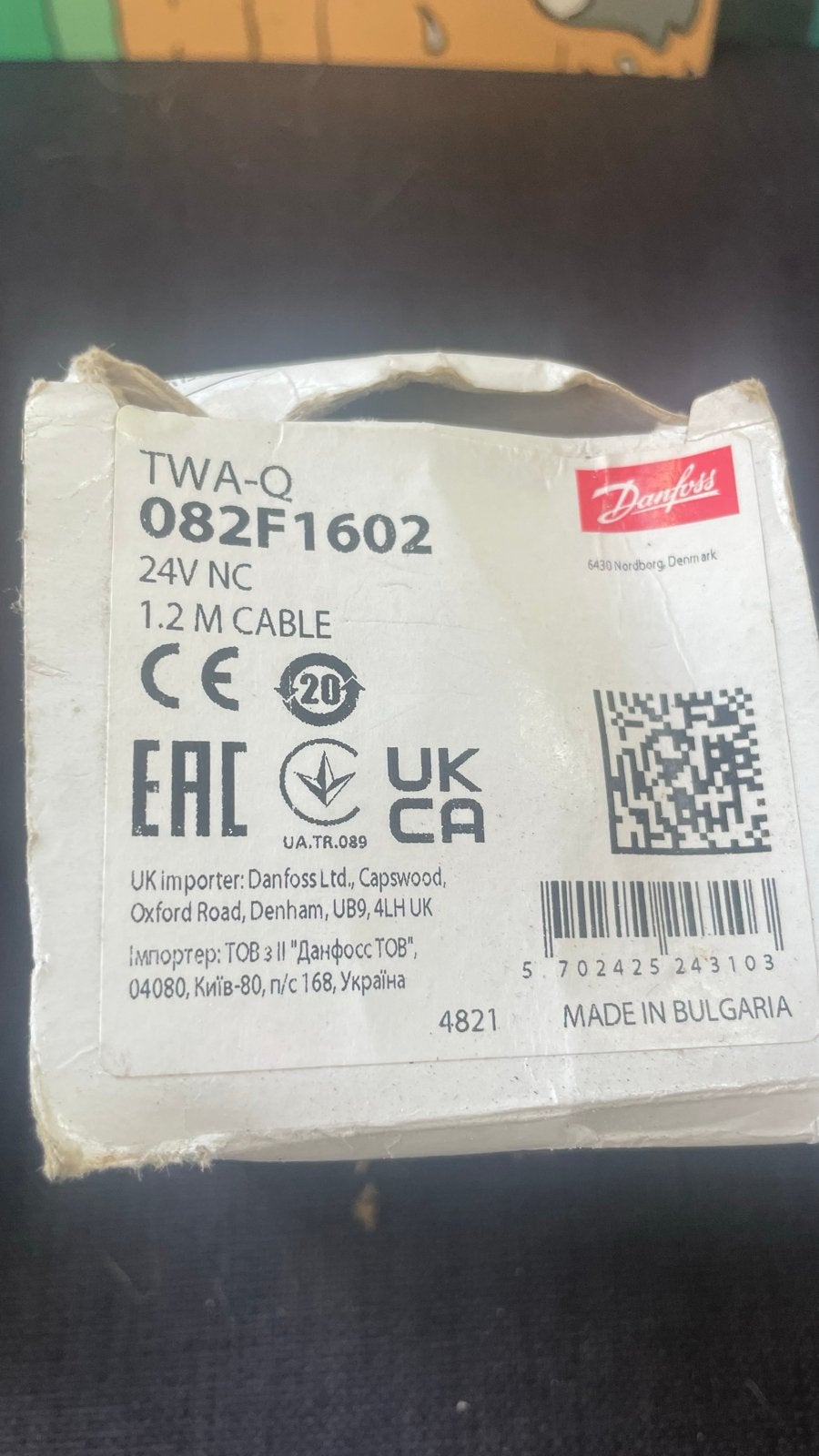Danfoss TWA-Q NC 24V Actuator (082F1602), Ophalen of Verzenden, Nieuw