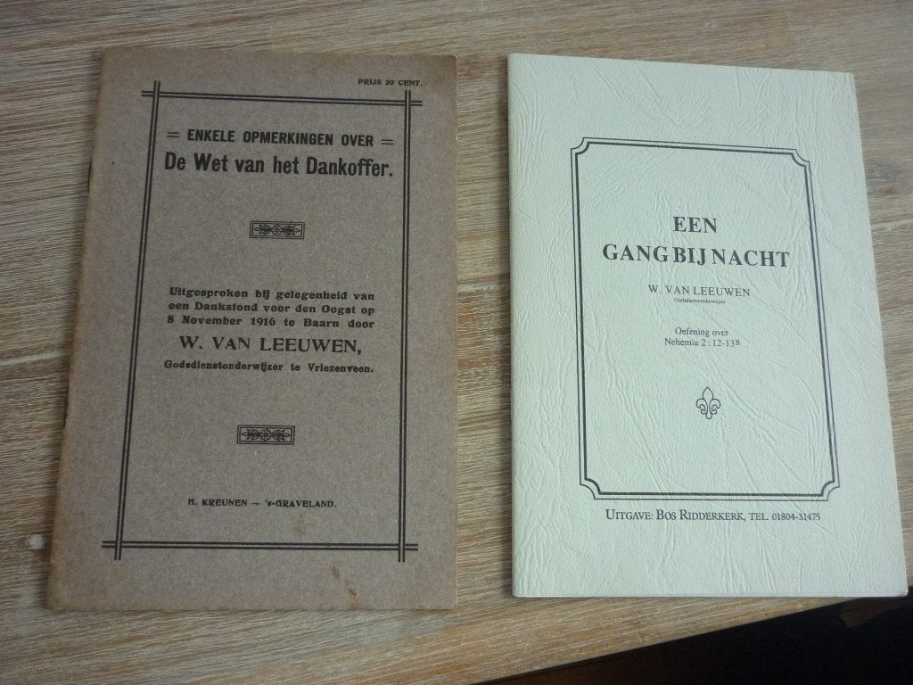 W. van Leeuwen - De wet van het dankoffe, Ophalen of Verzenden, Gelezen, Christendom | Protestants