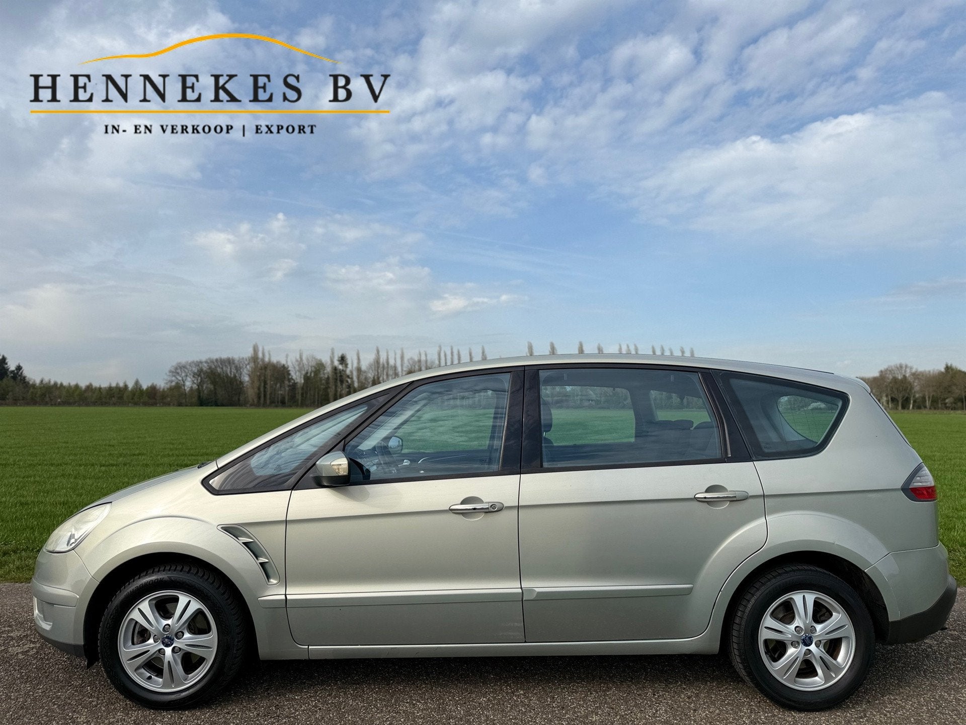 Ford S-Max 2.0-16V clima camera navi, Auto's, Ford, Voorwielaandrijving, Stof, Gebruikt, Zwart