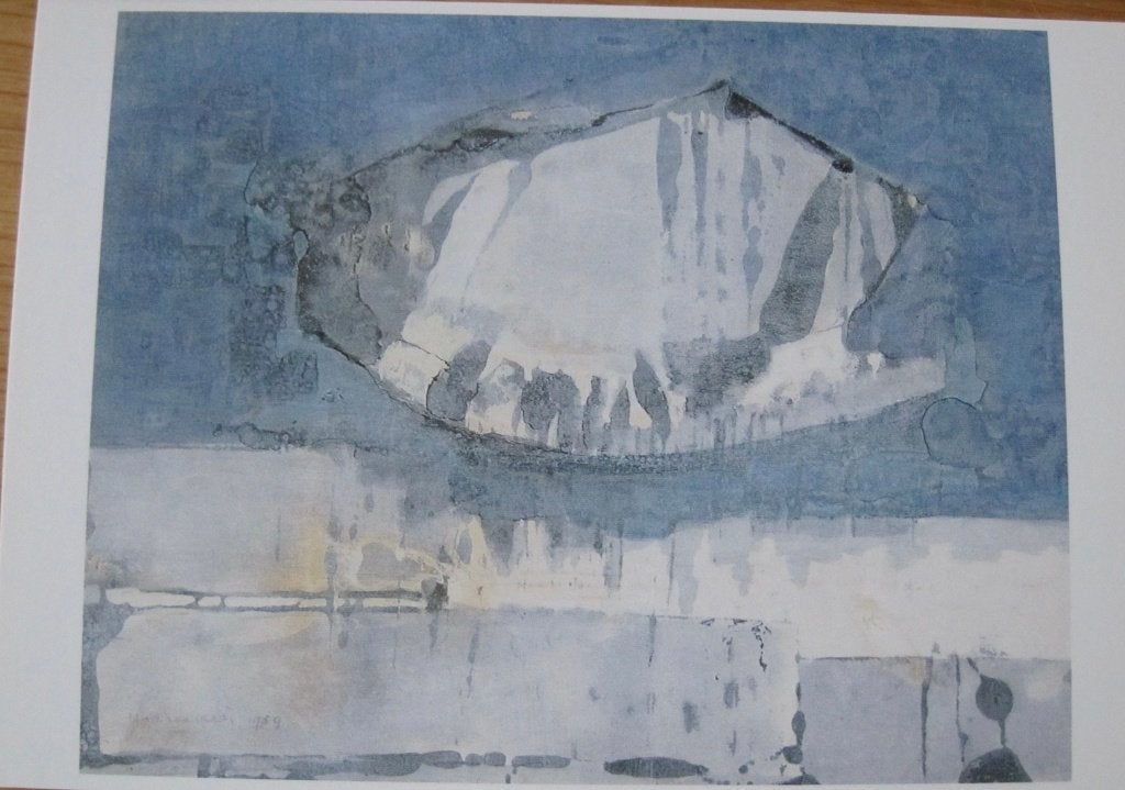 Henk de vries - zonder titel - 1959 - gouache op papier, Ophalen of Verzenden, 1980 tot heden, Ongelopen, Overige thema's