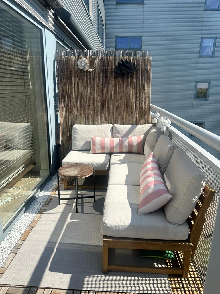 IKEA Nämmarö tuinset inclusief kussens, 4 zitplaatsen, Gebruikt, Ophalen of Verzenden, Loungeset