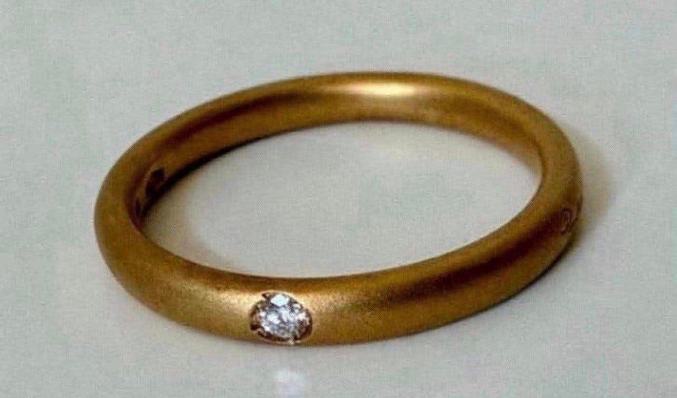 Nieuwe Pomellato 18 karaat gouden (trouw) ring met diamant!, Sieraden, Tassen en Uiterlijk, Nieuw, Ophalen of Verzenden, Kleiner dan 17