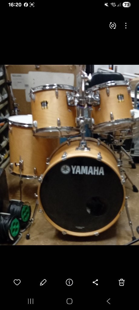 Drumstel Yamaha stage costum, Muziek en Instrumenten, Drumstellen en Slagwerk, Ophalen, Zo goed als nieuw, Yamaha