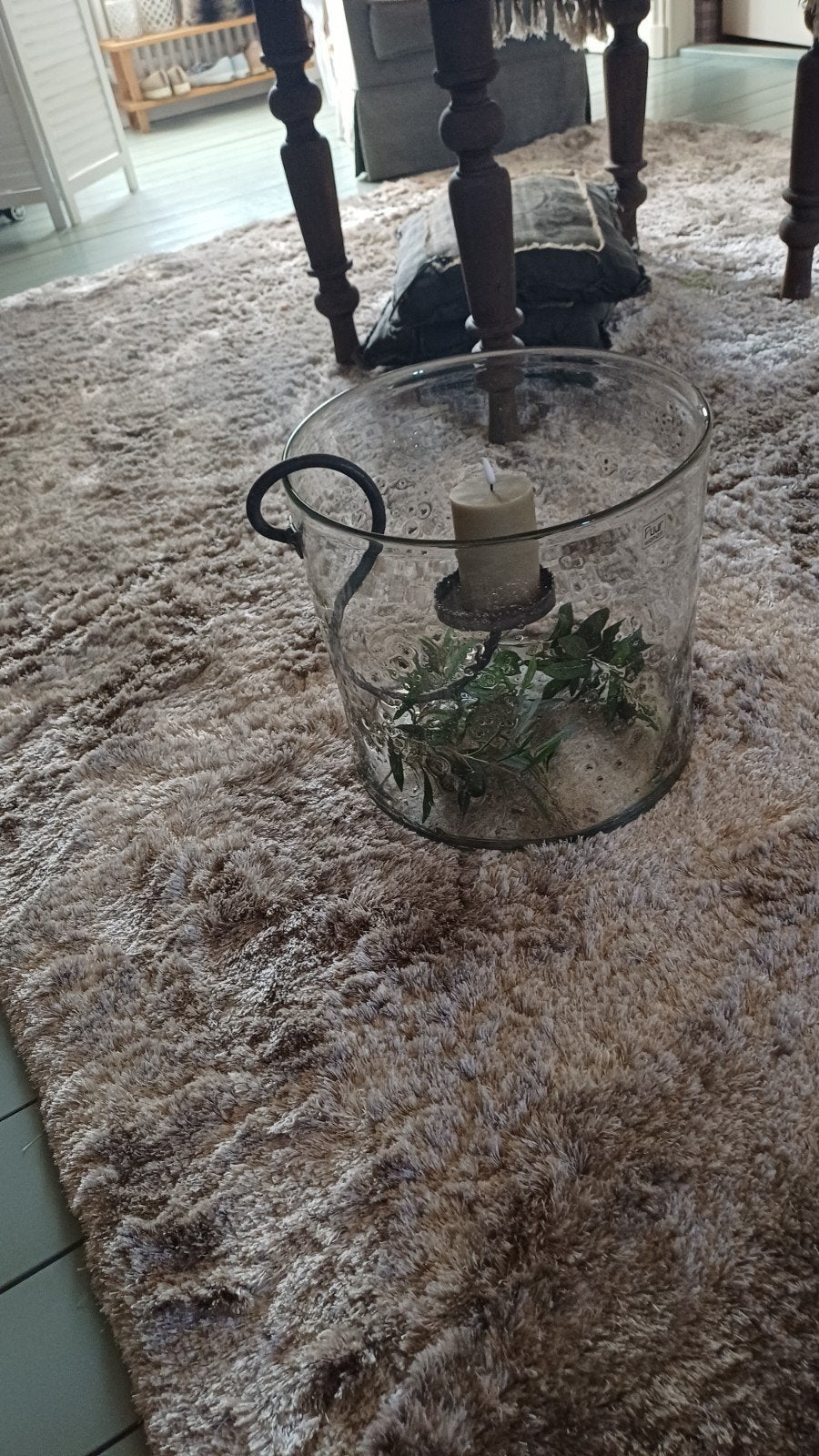 Groot windlicht van Puur Wonen, zo goed als nieuw, Ophalen, Windlicht, Overige merken, Glas