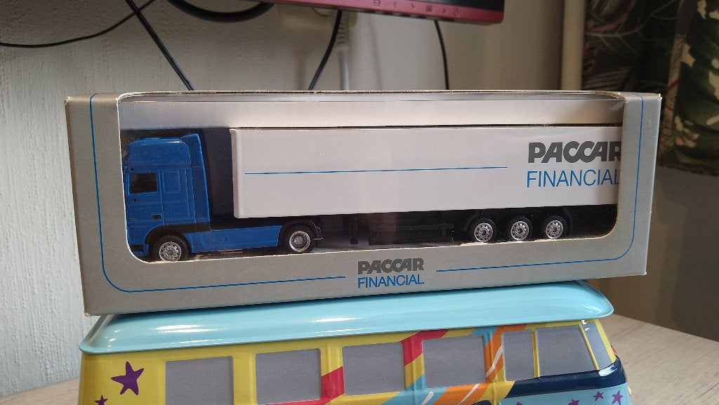 Promotoys WSI DAF XF 105 PACCAR FINANCIAL Blue White 1:87, Ophalen of Verzenden, Nieuw, Bus of Vrachtwagen, Overige merken