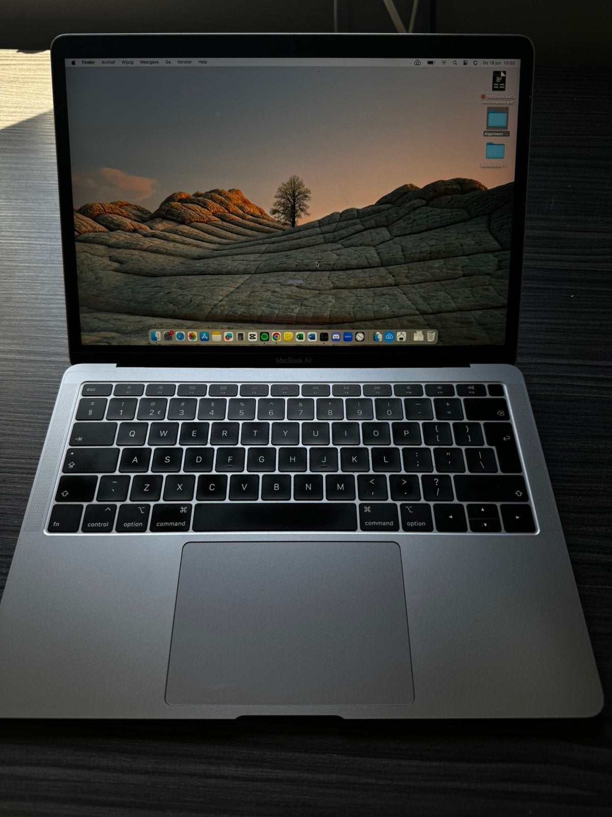 Macbook Air Retina 2018, Computers en Software, Apple Macbooks, Ophalen, 13 inch, MacBook Air, Minder dan 2 Ghz