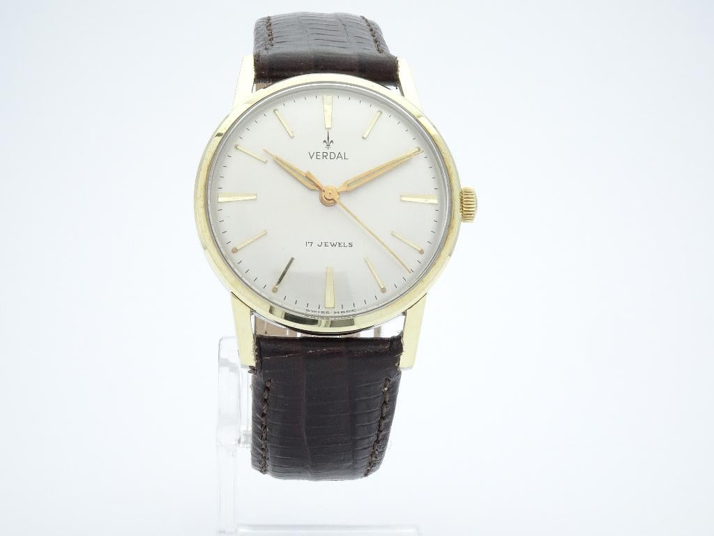 Verdal jaren'60 herenhorloge Vintage Nieuw New Old Stock, Staal, 1930 tot 1960, Ophalen, Overige merken