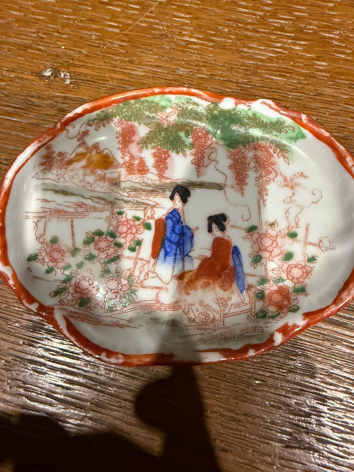 Set van 5 vintage Japanse Geisha porseleinen schaaltjes, Antiek en Kunst, Ophalen of Verzenden