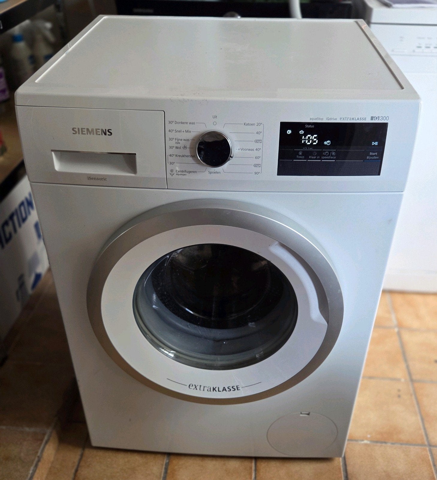 Siemens iQ300 wasmachine - Zeer netjes en efficiënt, Ophalen, Zo goed als nieuw, Voorlader, Energieklasse A of zuiniger