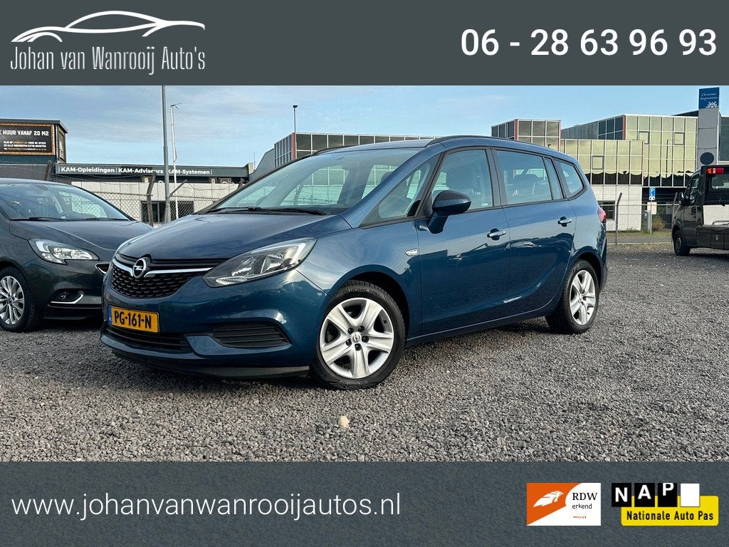 Opel Zafira 1.4 Turbo Online Edition/NAVI/CAMERA, Auto's, Opel, Stof, Gebruikt, Blauw, Origineel Nederlands