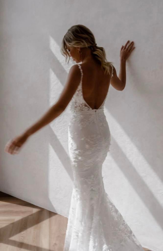 Made With Love bridal dress, size S (8) for 167 cm, Ophalen of Verzenden, Zo goed als nieuw, Wit, Trouwjurk