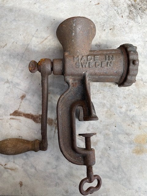 vintage vleesmolen gietijzer bolinder's Sweden, Ophalen of Verzenden