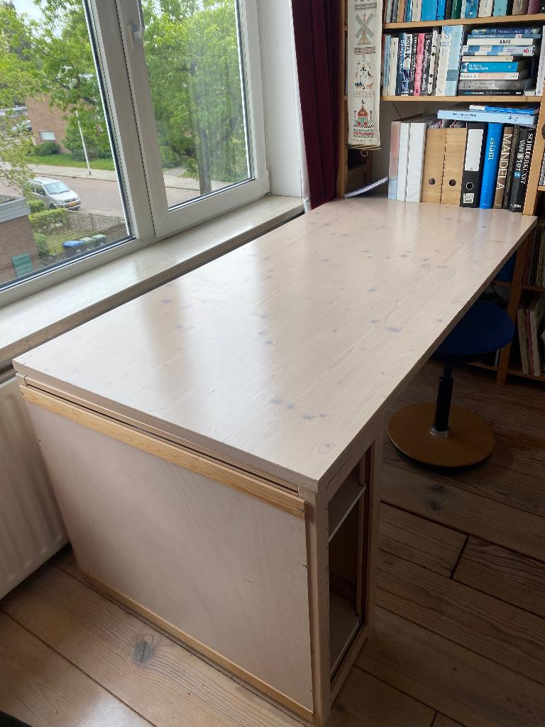 Lundia bureau, Ophalen, Demontabel, Gebruikt, Hout