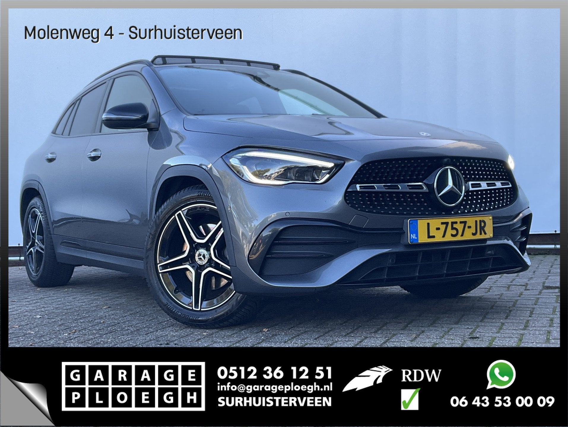 Mercedes-Benz GLA 180 Aut7 Solution AMG Pano.dak Stoel elctr, Euro 6, 4 cilinders, 1600 kg, SUV of Terreinwagen