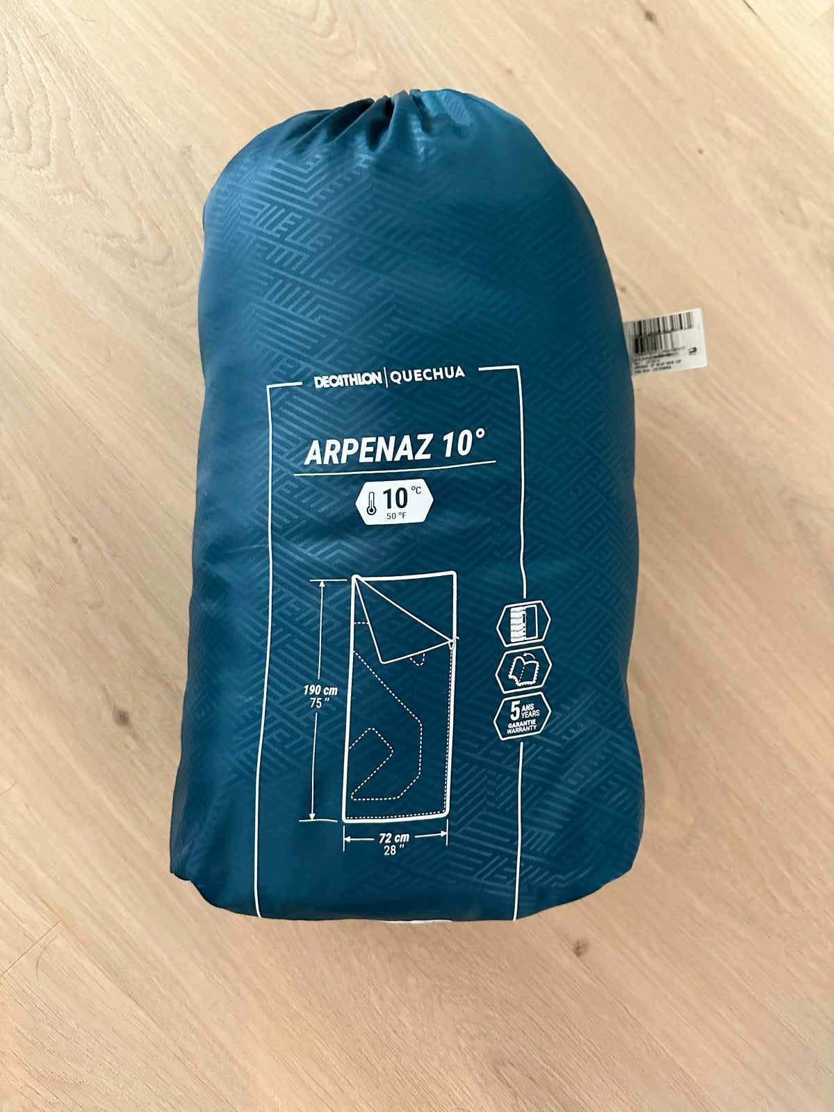 Quechua slaapzak Arpenaz 10 comfort - Zo goed als nieuw, Caravans en Kamperen, Slaapzakken, Ophalen, Zo goed als nieuw