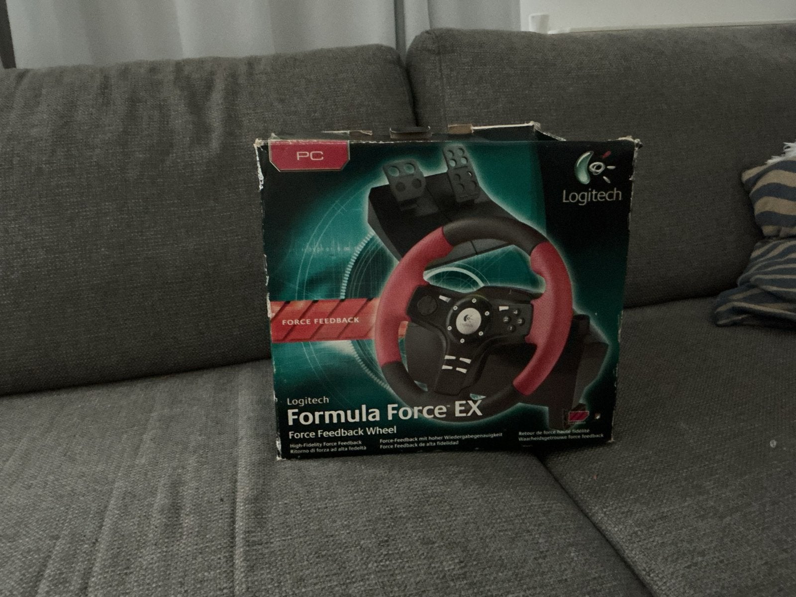 Logitech Formula Force EX racestuur met pedalen voor PC, Gebruikt, 1 speler, Racen en Vliegen, Ophalen of Verzenden