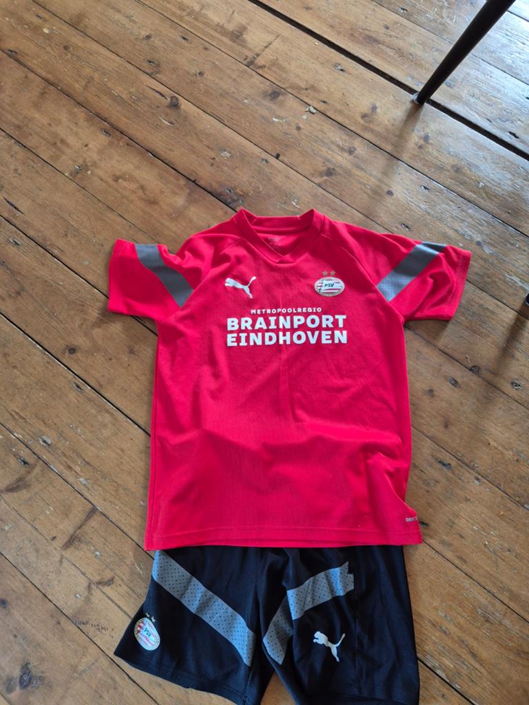 PSV  Thuisshirt en Broekje Kids 164, Ophalen of Verzenden, Gebruikt, Puma, Jongen of Meisje