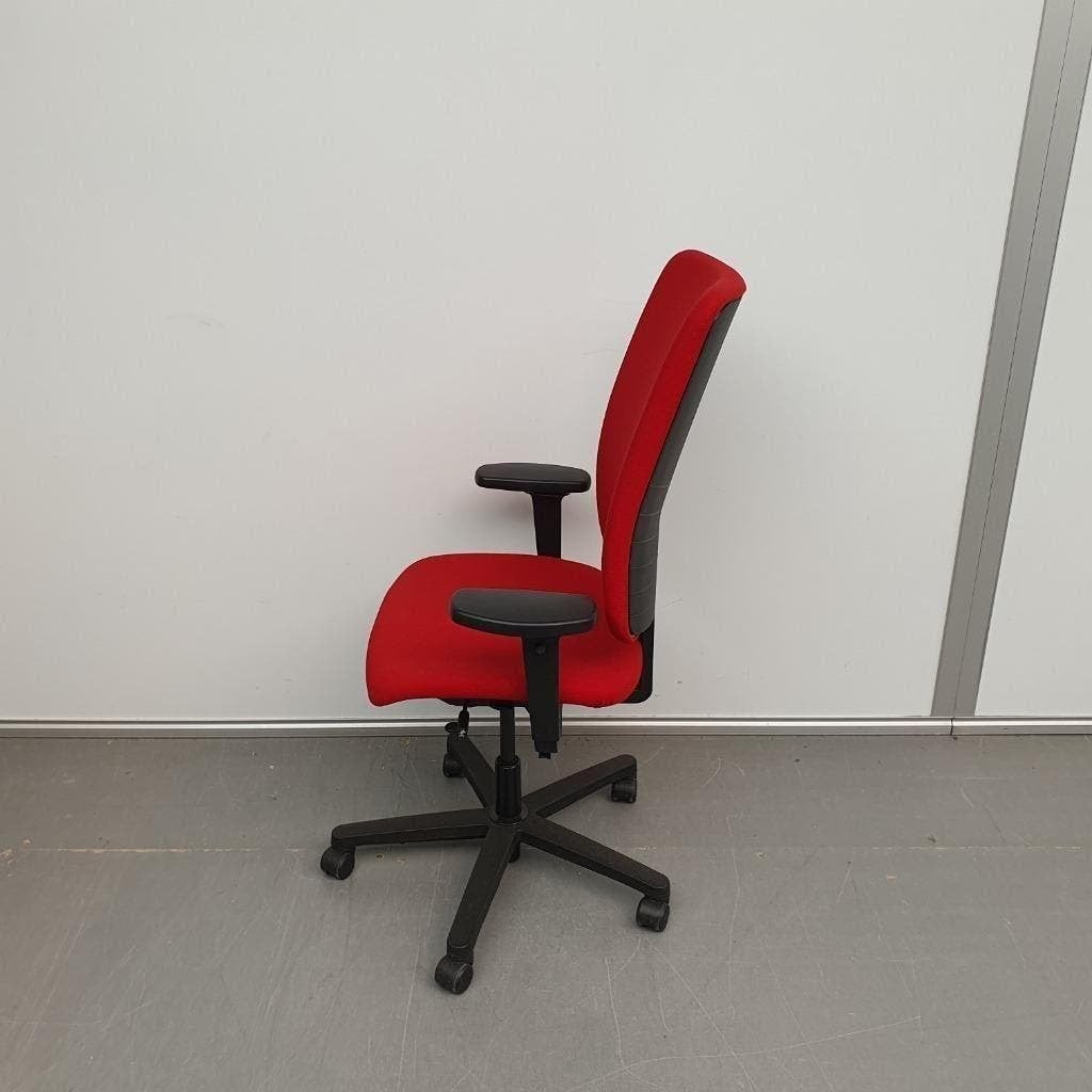 König en Neurath bureaustoel - rode stof, Ophalen, Gebruikt, Rood