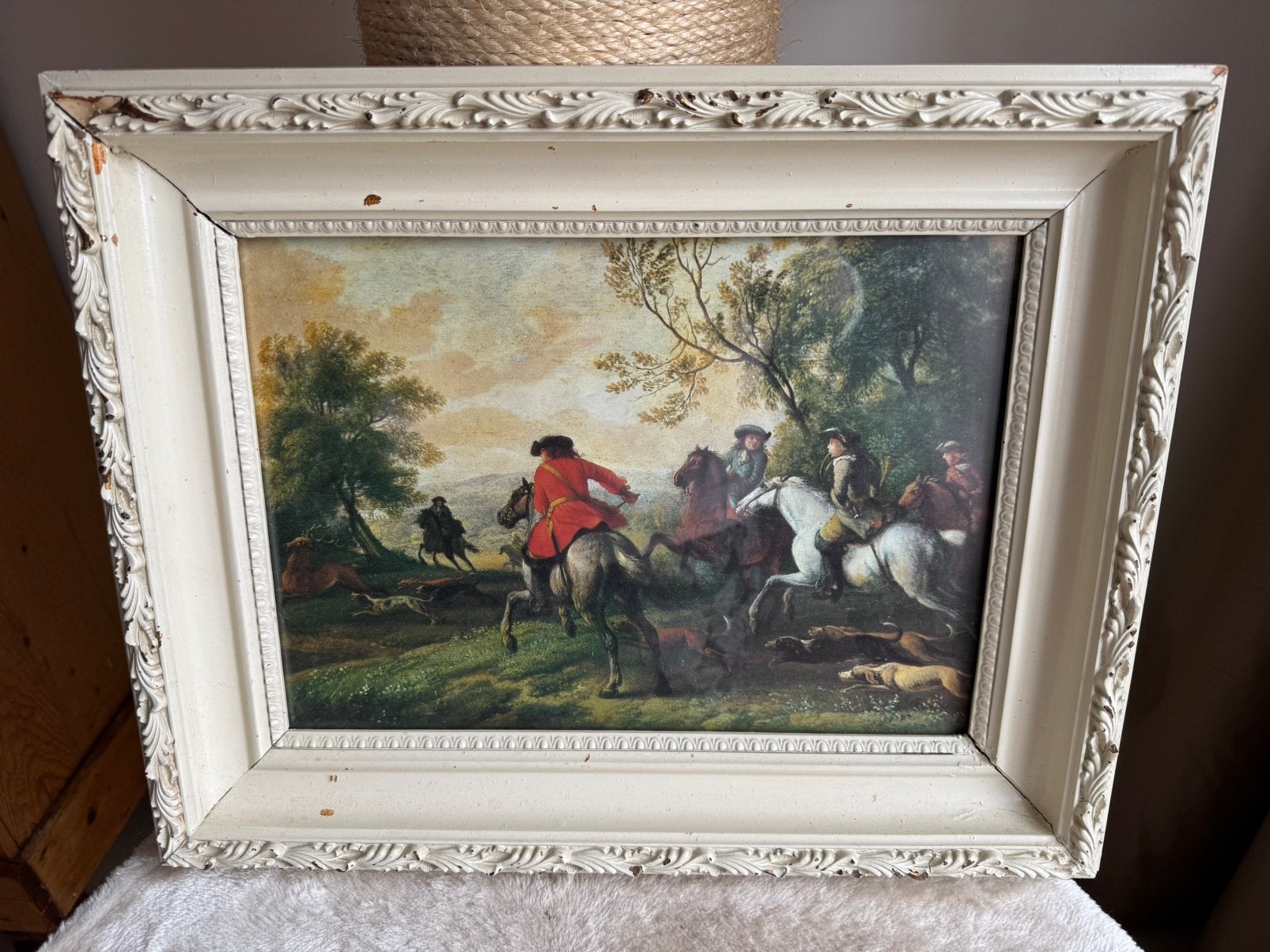 Antiek houten schilderij lijst, Ophalen of Verzenden, Landschap