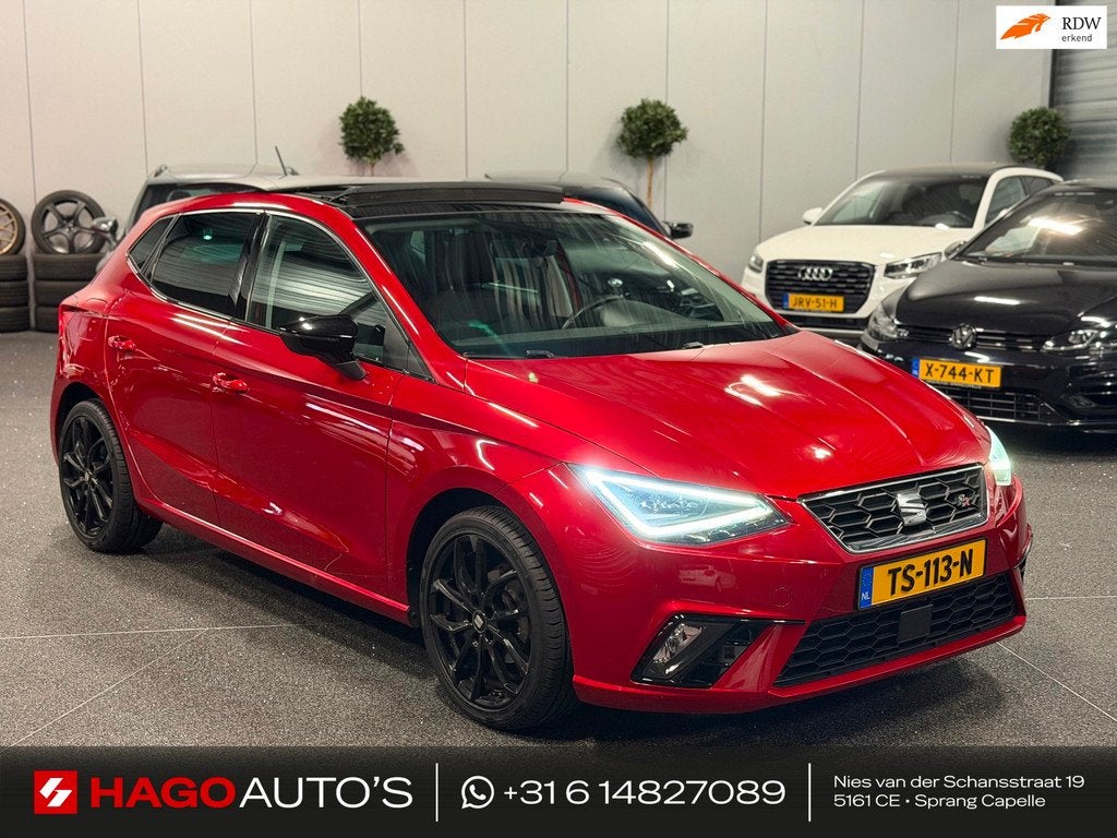 Seat Ibiza 1.0 TSI FR Business Intense NAVI/LED/PANO/SFEERV/, Stof, Euro 6, 95 pk, Automatische klimaatregeling