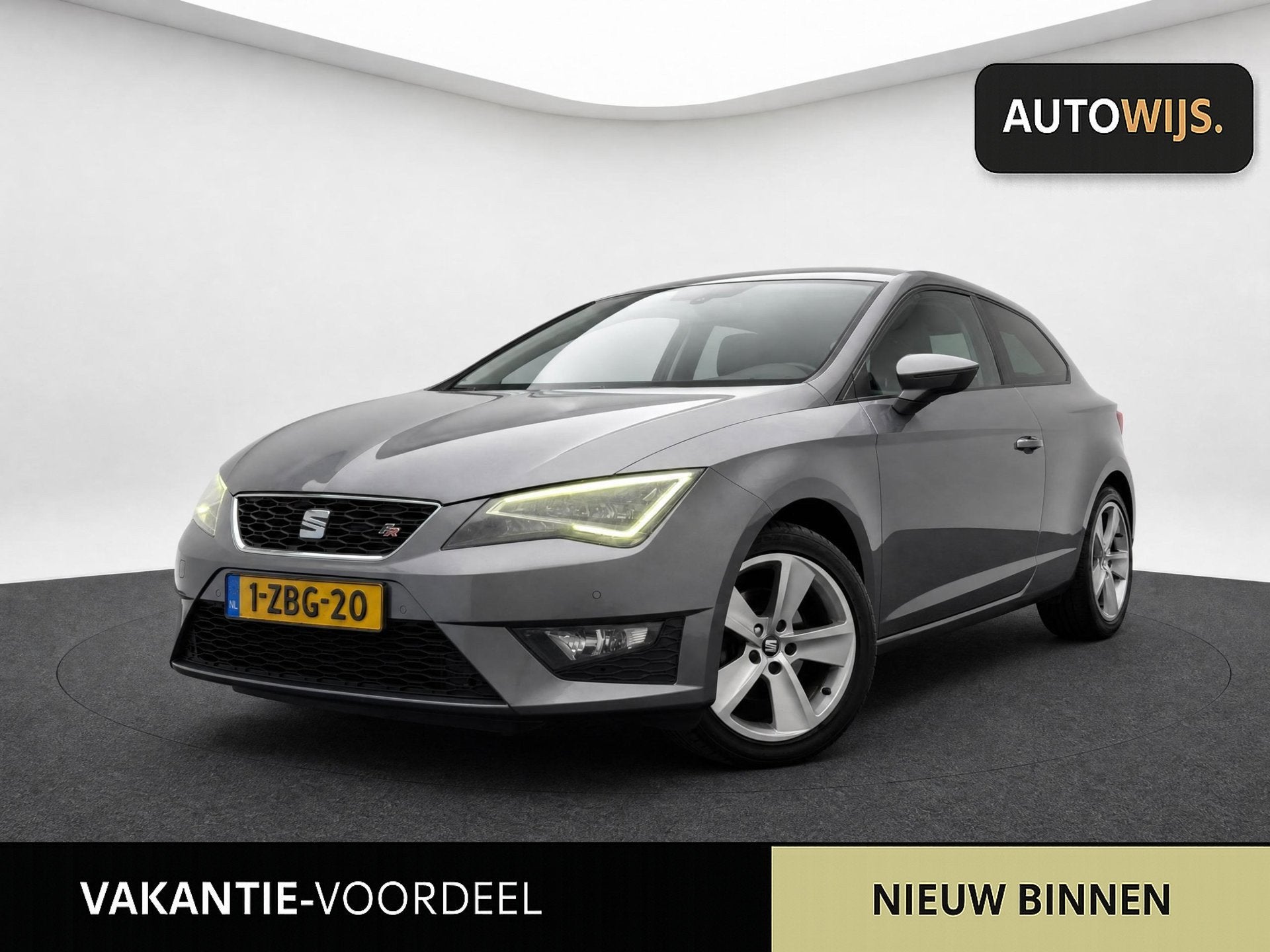 Seat Leon SC 2.0 TDI FR Business|AUT|FR|LED|NAVI|PDC|LM-VELG, Auto's, Euro 5, Stof, Gebruikt, Zwart