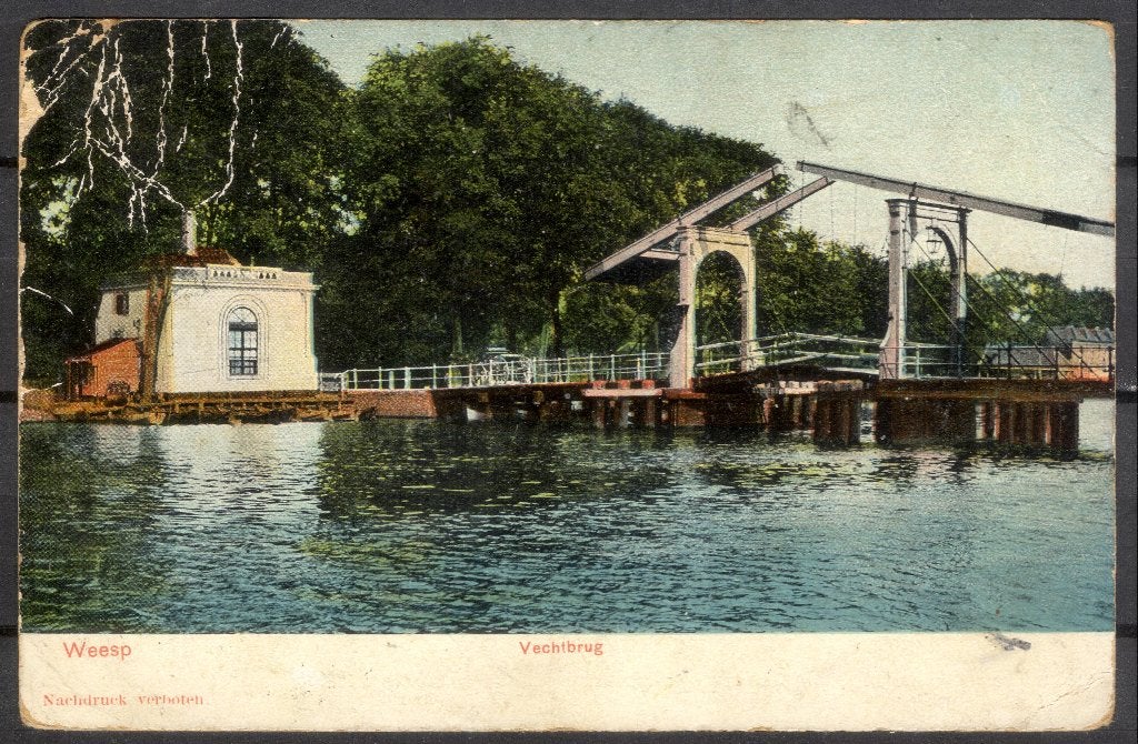 Weesp - Vechtbrug, Verzenden, Voor 1920, Gelopen, Noord-Holland