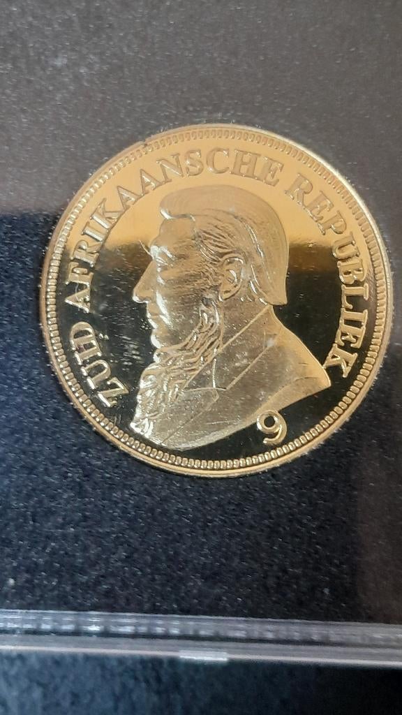 Gouden Zuid-Afrikaanse Krugerrand 'Single9' 1898, Ophalen of Verzenden, Zuid-Afrika, Losse munt, Goud