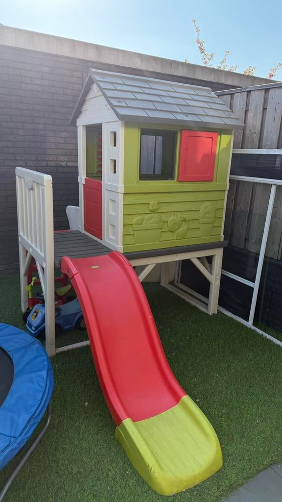 Smoby speelgoed huisje+glijbaan, Ophalen of Verzenden, Zo goed als nieuw, Kunststof