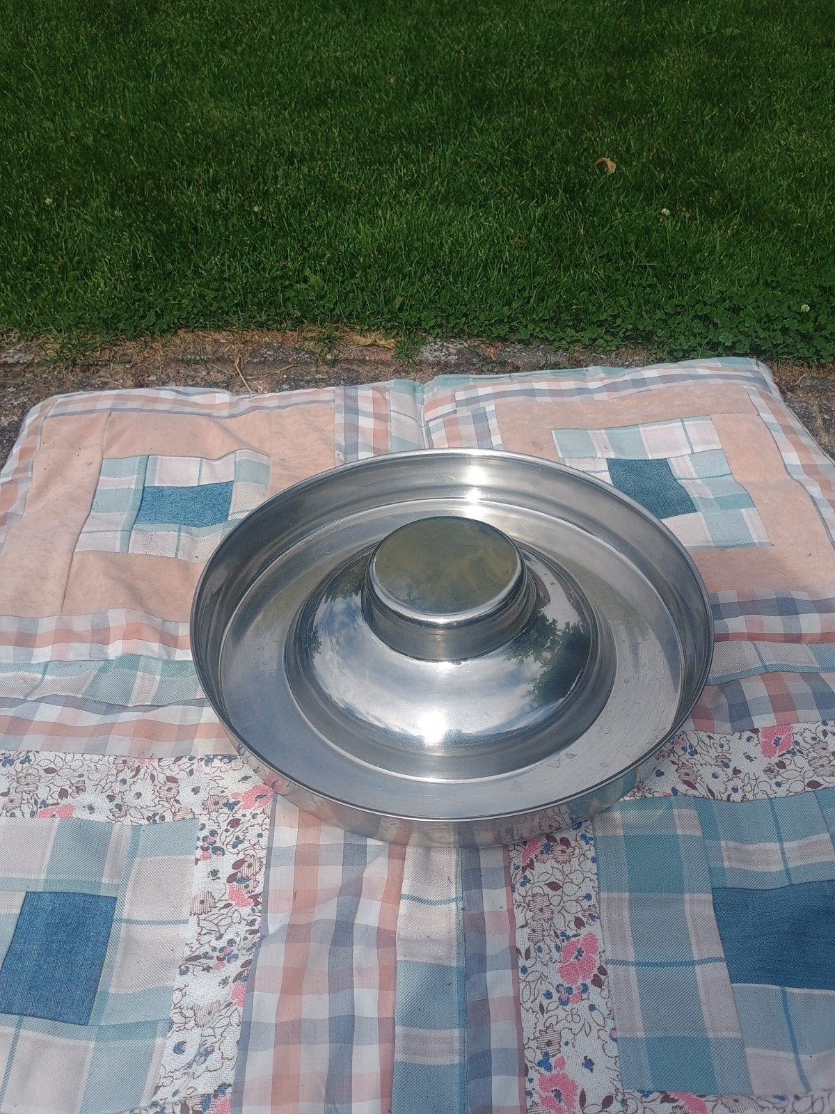 Te koop puppy R.V.S. voerschotel, Ophalen of Verzenden, Zo goed als nieuw