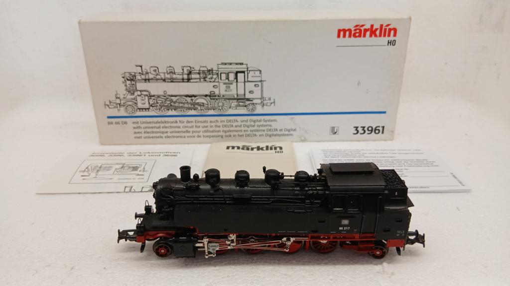 Marklin H0  - 33961 - Stoomlocomotief BR 86 van de DB., Hobby en Vrije tijd, Modeltreinen | H0, Wisselstroom, Gebruikt, Locomotief