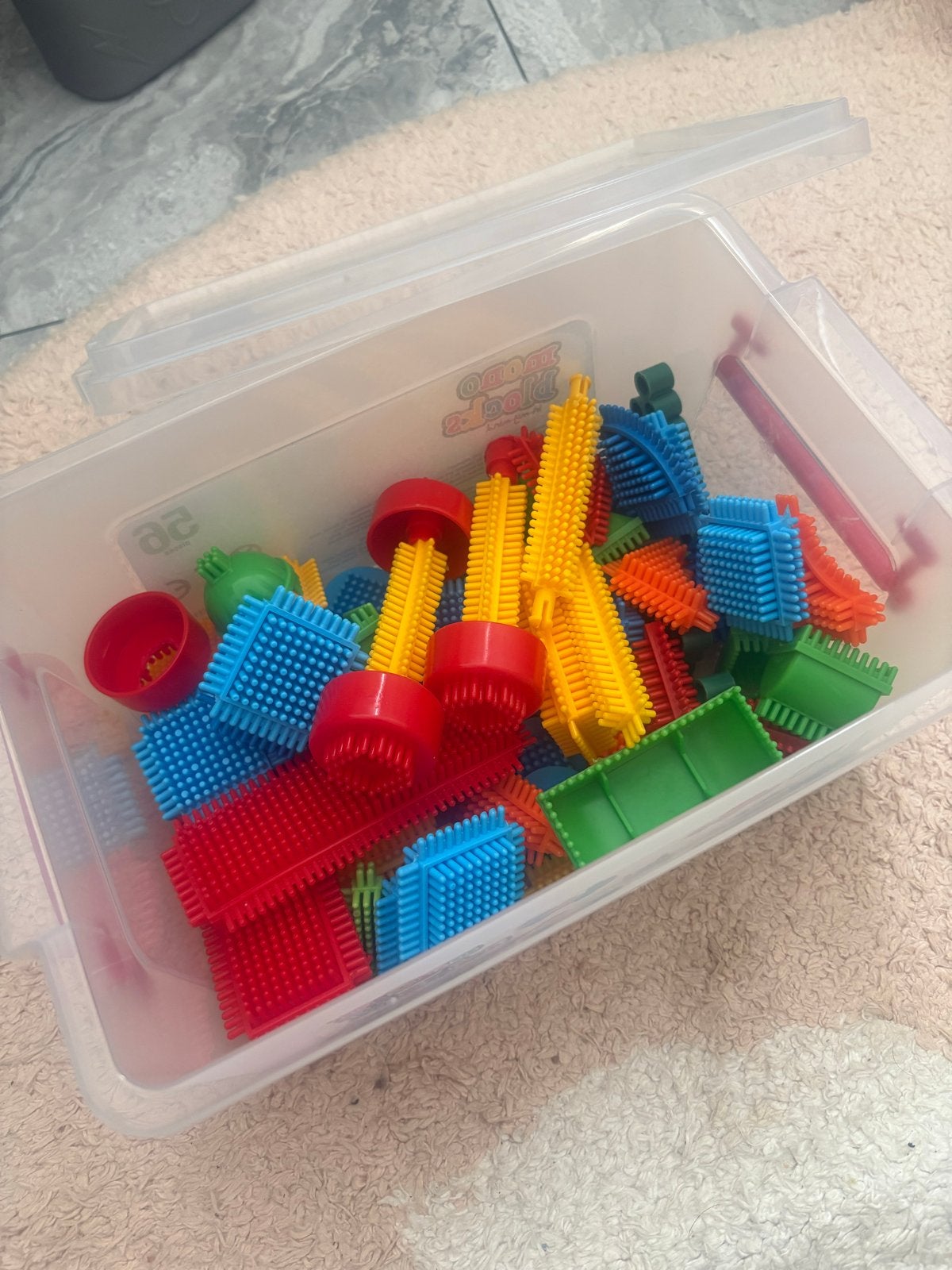 Mono Blocks Bouwstenen in Opbergdoos -, Ophalen, Zo goed als nieuw, Overige merken