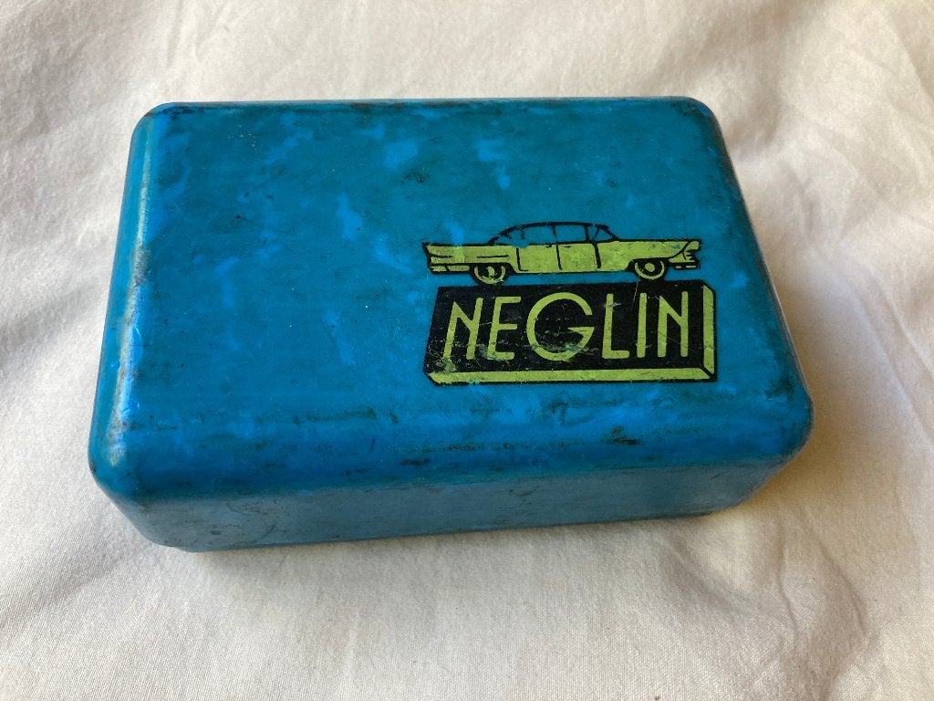 retro vintage autolampen doosje Neglin, Ophalen of Verzenden, Nieuw