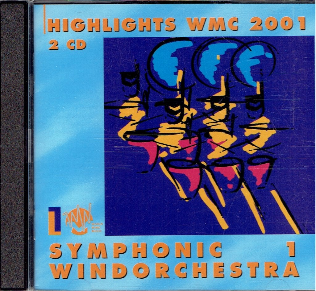 Highlights WMC 2001 Symphonic Windorchestra 2 CD, Ophalen of Verzenden, Zo goed als nieuw, Blaasorkest/fanfare, Inclusief doosje