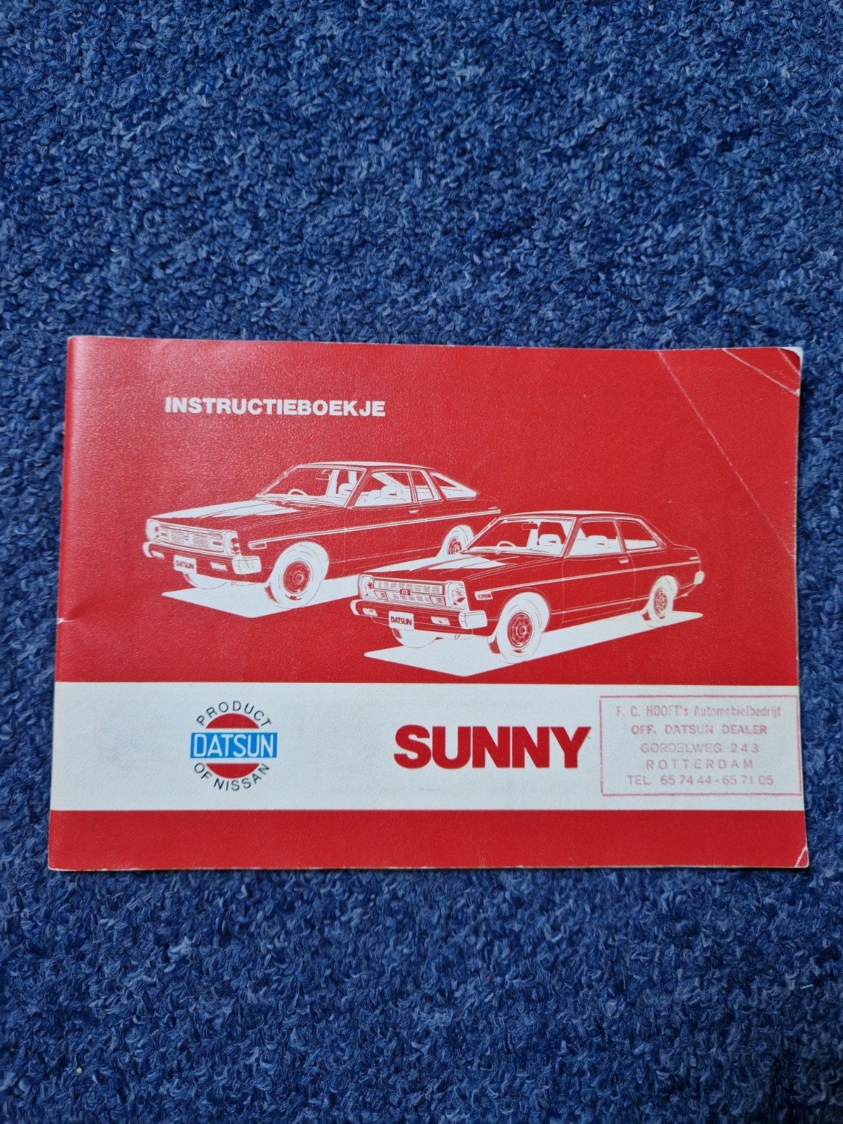 Datsun Sunny Instructieboekje - Origineel en Compleet, Ophalen of Verzenden