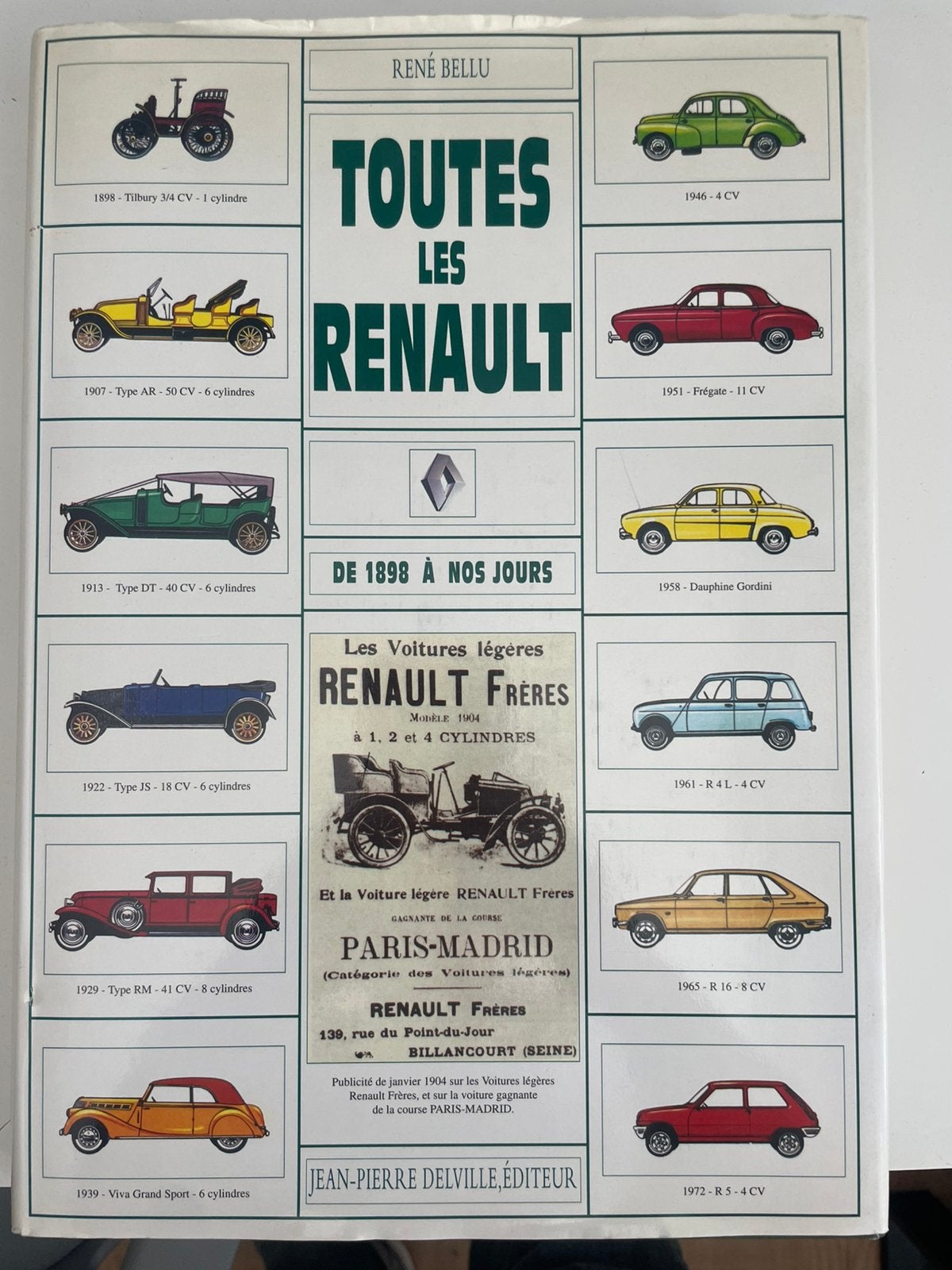 Boek: Toutes les Renault - Van 1898 tot nu, Ophalen of Verzenden, Zo goed als nieuw, Renault