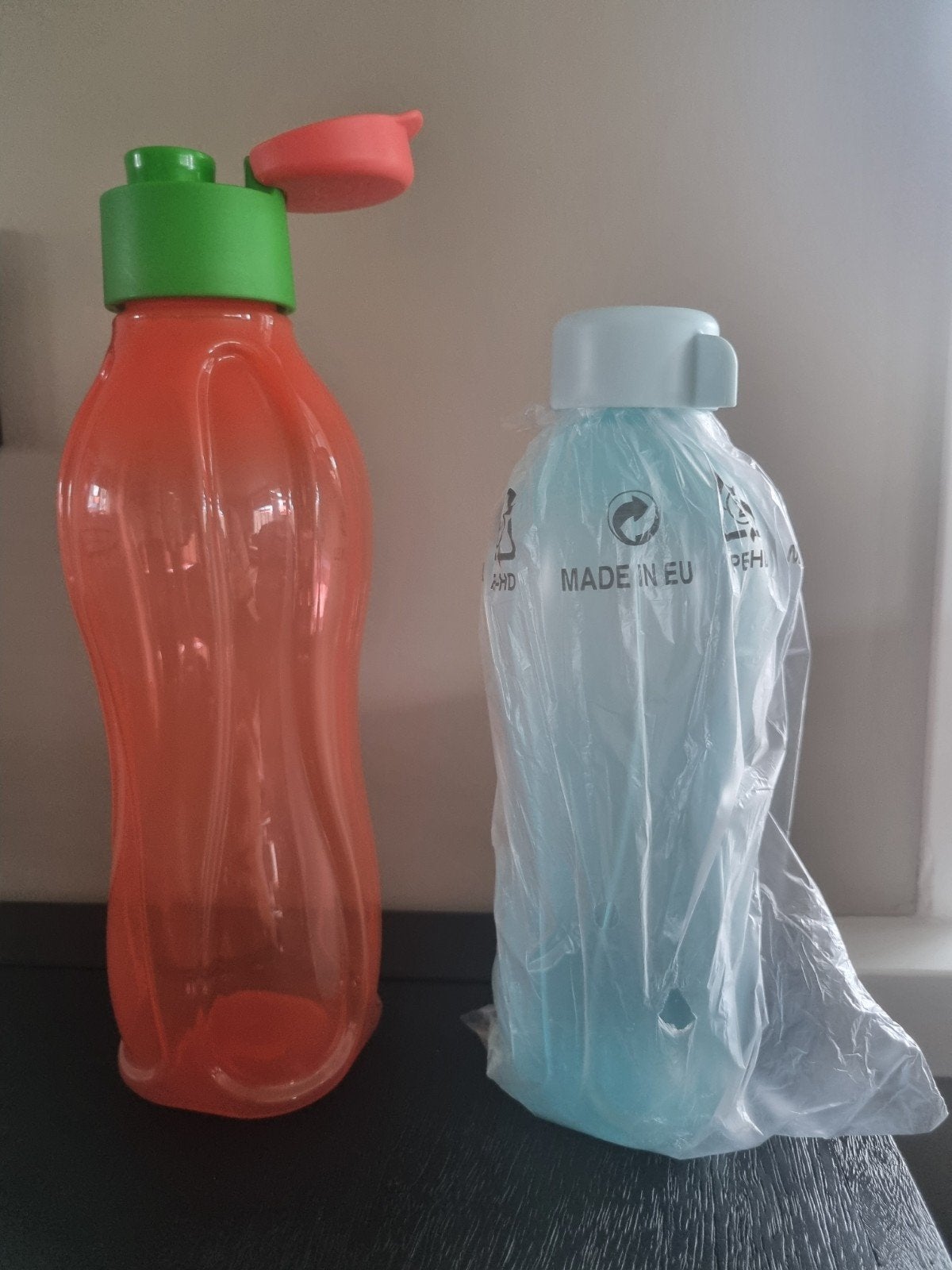 Tupperware Eco Fles, BPA-vrij, Gebruikt, Oranje, Ophalen of Verzenden