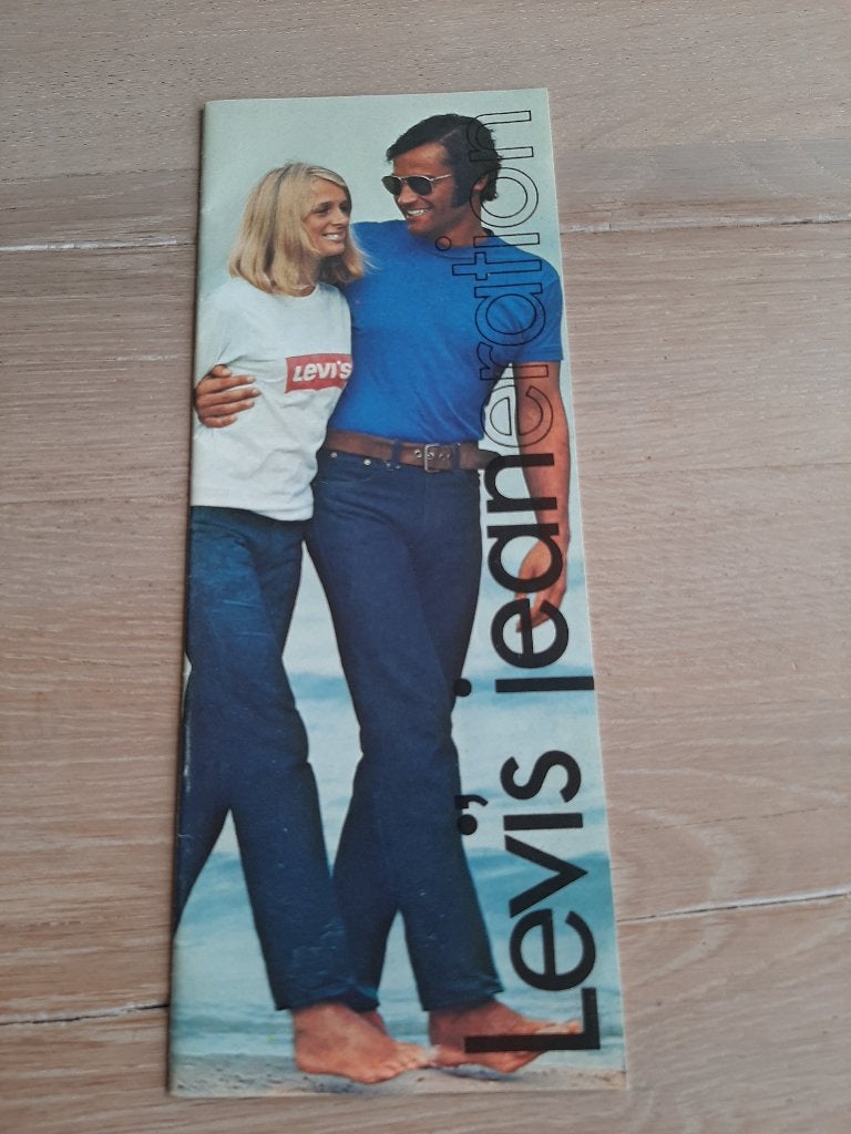 bijzondere Nederlandse Levi's Jeans mode folder - Jaren '70, Ophalen of Verzenden, Zo goed als nieuw, Levi Strauss & Co., Folder